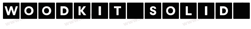 Woodkit Solid Letter字体转换